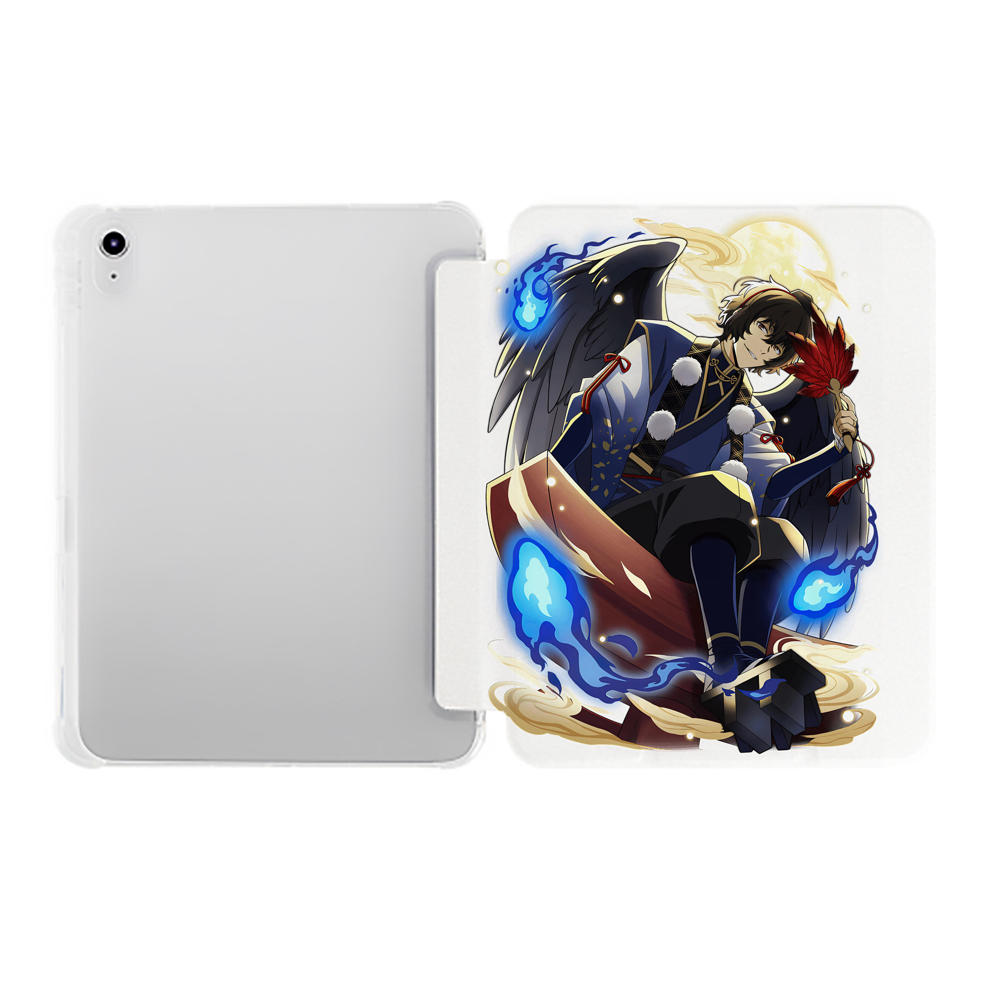 （画像用） 文豪ストレイドッグス Bungo Stray Dogs IPad ケース ペン収納付き 三つ折りスタンド PUレザー×シリコン 対応機種9.5/10.5/10.9インチ
